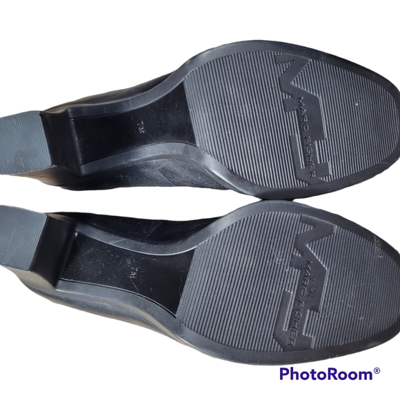 EUC Marc Fisher Black Heeled Loafers - Picture 4 of 6